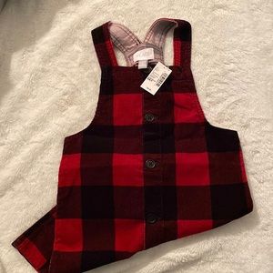 Girls 6x/7 red buffalo plaid dress